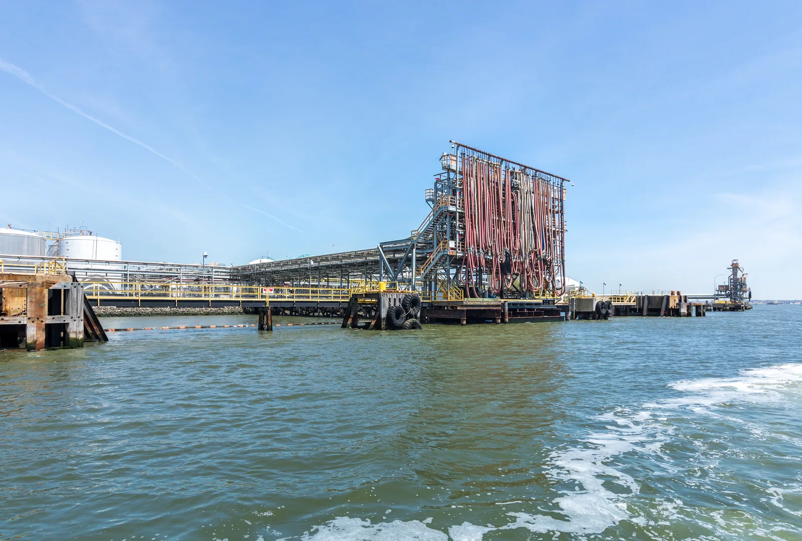 Terminal dock infrastructure documented from the waterline